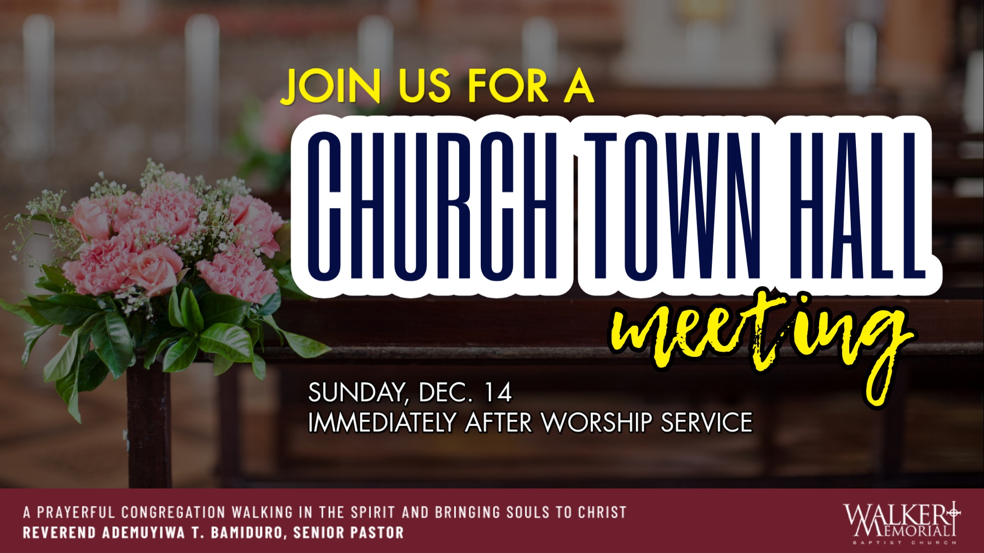 Church Town Hall Meeting
